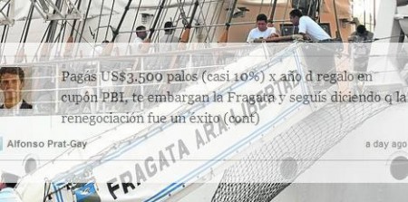 Actualidad Fragata-gate: en las redes sociales responsabilizan a Timerman y Moreno INSULTOS Y CATARSIS EN LA WEB
