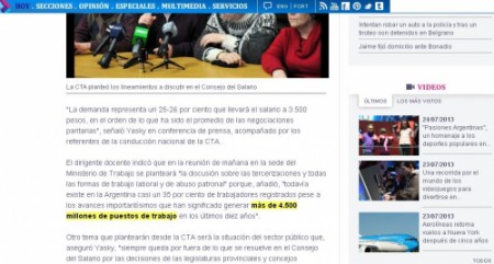 Para Télam, CFK generó empleo para más de la mitad de la población mundial AHORA SÍ; ¿NO SERÁ MUCHO?